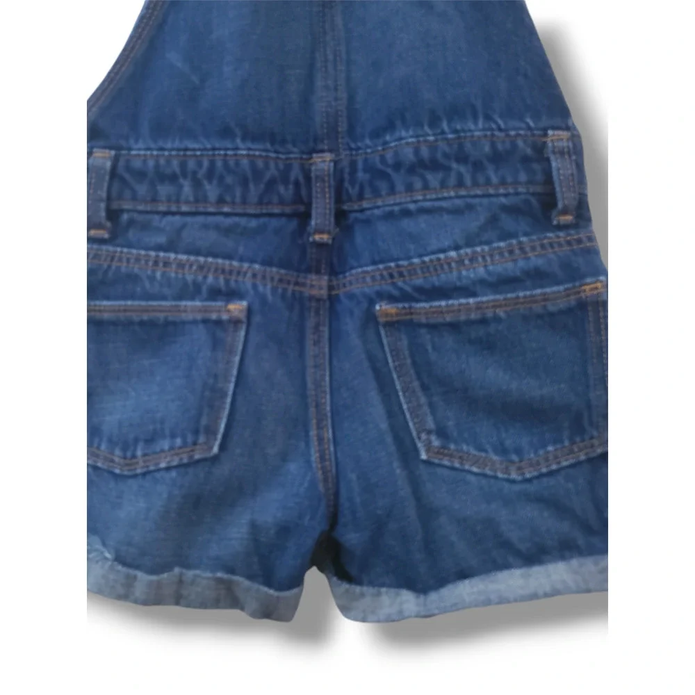 Old Navy Girls 8 Blue Jean Denim Shortall Overall